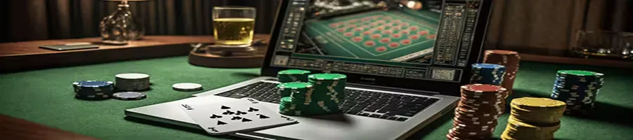 Elegant casino environment featuring a player and a glowing 773BRL interface